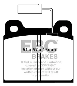 DP913 Klocki hamulcowe ULTIMAX2 EBC Brakes Alfa Romeo 75