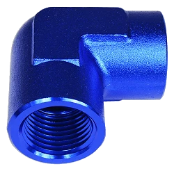 1/8 NPT 90' Nypel adapter żeńsko-żeński Niebieski