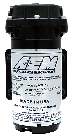 AEM Water / Methanol 1/4" Push-Lock Hose Pump AEM-30-3015