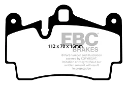 DP41474R Klocki hamulcowe YELLOWSTUFF EBC Brakes Audi Q7 4L Porsche Cayenne 9PA Volkswagen Touareg 1st Gen Audi Q7 Porsche Volkswagen Touareg Cayenne 9PA S Cayenne 9PA GTS Cayenne GTS Cayenn