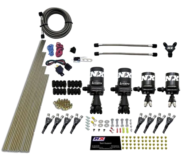 8 Cylinder Shark Direct Port Lightning 375 Solenoids 200-2100Hp Jets without Bottle Nitrous Express NX 90506-00