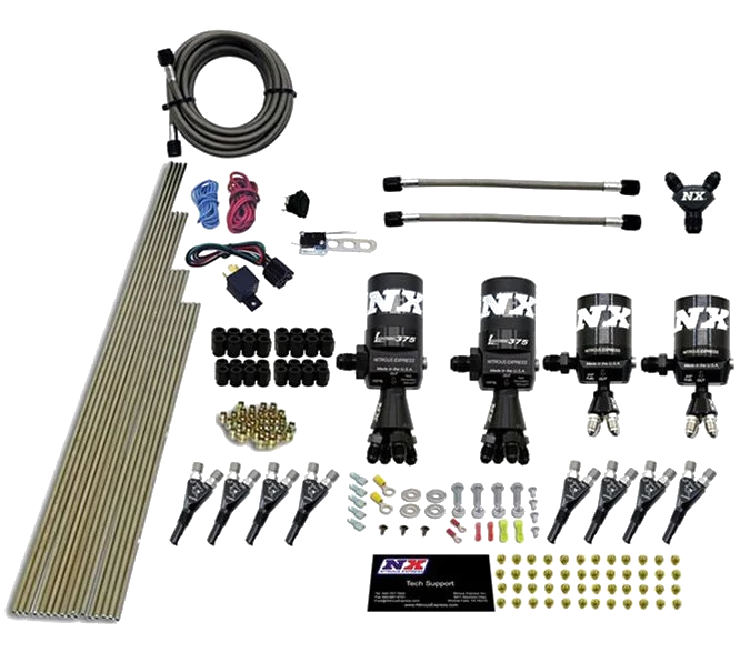 8 Cylinder Shark Direct Port Lightning 375 Solenoids 200-2100Hp Jets without Bottle Nitrous Express NX 90506-00