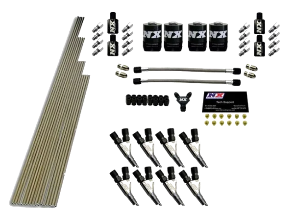 8-Cyl STD Nozzle Intake Plumbing Kit with All Necessary Hardware Nitrous Express NX 13384