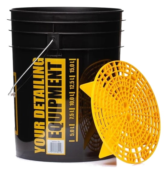 WORK STUFF Detailing Bucket Black - RINSE + Separator