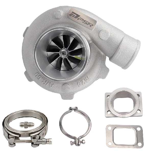 Turbosprężarka Pulsar PSR 3076 Gen2 750HP Compact 1.03 Stal Nierdzewna T3 Wlot 3" V-Band Wylot Łożyska kulkowe
