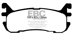 DP51003B Klocki hamulcowe BLUESTUFF NDX EBC Brakes Mazda MX5 Mk1 NA MX5 Mk2 NB