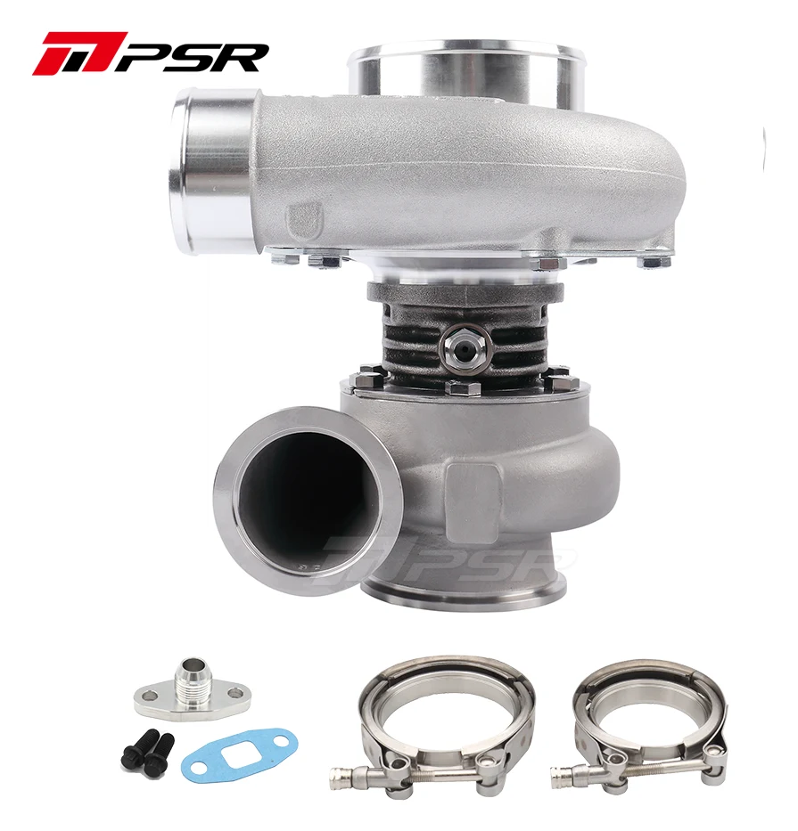 Turbosprężarka Pulsar PSR 6266E 735HP .82 Stal nierdzewna 2.5" V-Band wlot 3" V-Band wylot Łożyska kulkowe