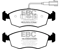 DPX2141 Klocki hamulcowe ULTIMAX2 EBC Brakes Fiat 500 Punto Punto Evo Fiat COMMERCIAL Punto Van 500e