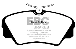 DP937 Klocki hamulcowe ULTIMAX2 EBC Brakes Opel Omega Senator VAUXHALL Carlton Omega Senator