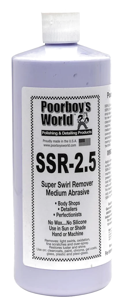 POORBOY'S WORLD SSR 2.5 Medium Super Swirl Remover średnio ścierna pasta polerska 946ml