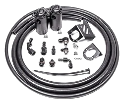 Dual Catch Can Kit for Toyota Tacoma 05-23 Fluid Lock Radium Engineering