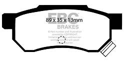 DP642/2 Klocki hamulcowe ULTIMAX2 EBC Brakes Honda Beat Civic 4th Gen ED Civic 4th Gen EE Civic 6th Gen MB2 Civic 6th Gen MB3 Civic 6th Gen MB Civic Aerodeck MB8 Civic Aerodeck MC1 Civic Cou