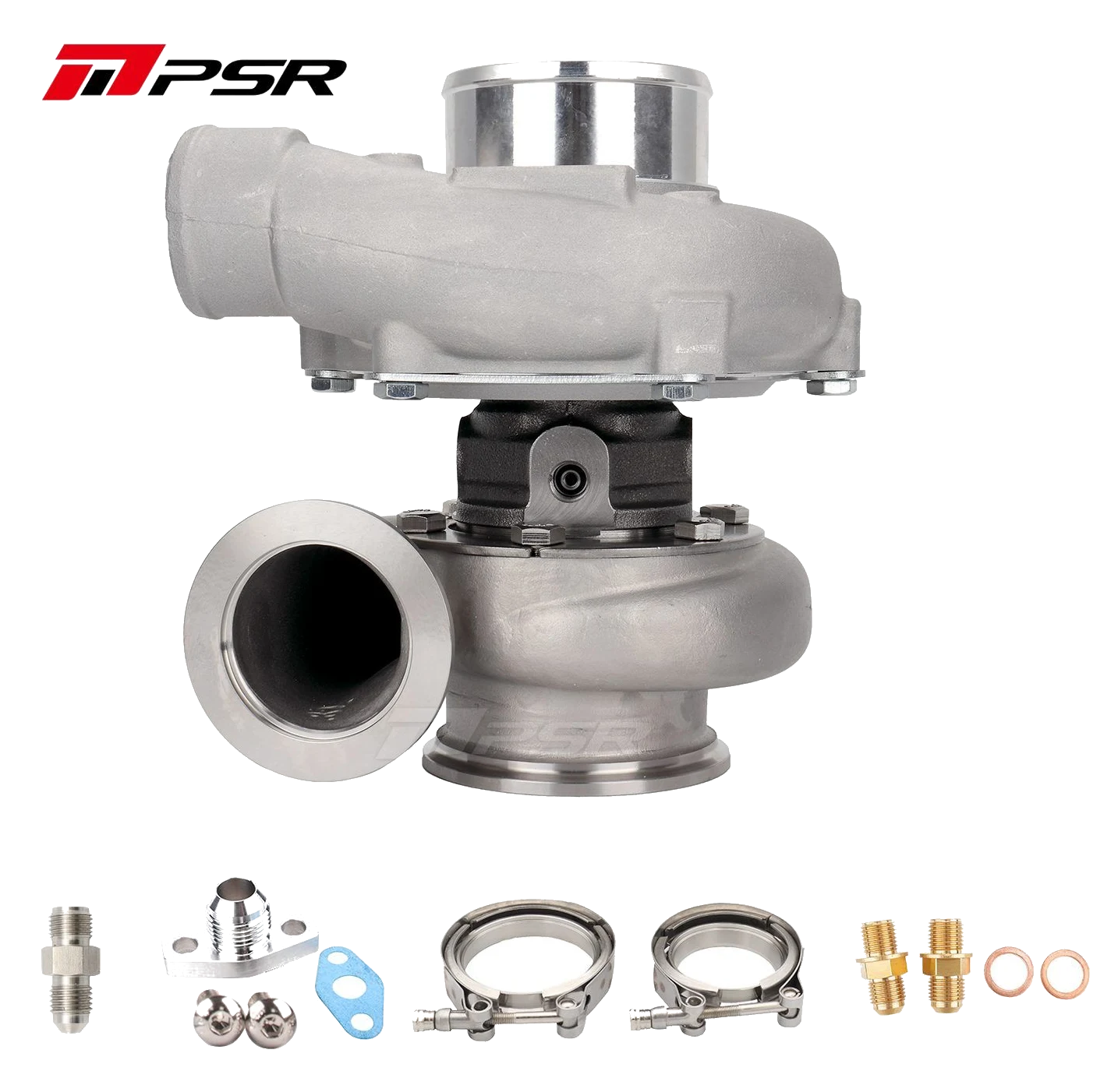 Turbosprężarka Pulsar PSR 3576 Gen2 1.03 Stal nierdzewna 2.5" V-Band wlot 3" V-Band wylot Łożyska kulkowe