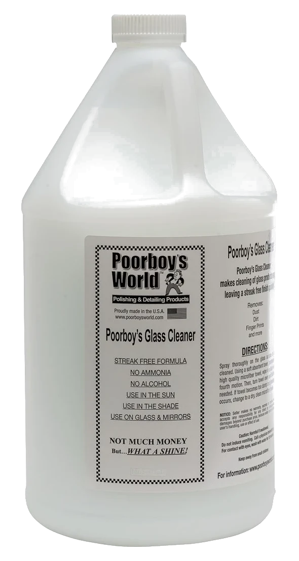 POORBOY'S WORLD Glass Cleaner płyn do mycia szyb bez alkoholu i amoniaku 3784 ml