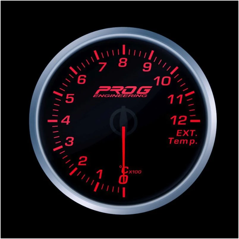 Wskaźnik Pro G Race Series RS, temperatury spalin EGT °C RED 60mm