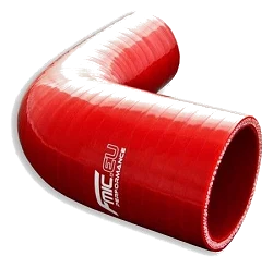Silikonowe kolanko redukcyjne 90' 80/102mm Czerwony - 009080/102-R