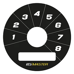 Ecumaster Tarcze Rotary Switch 8pos czarne B01