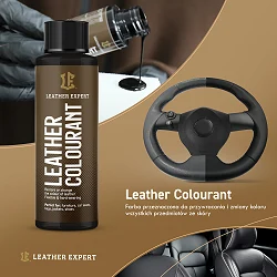 Leather Expert Steering Wheel Care And Repair Kit zestaw do renowacji skórzanej kierownicy czarny satynowy 305ml