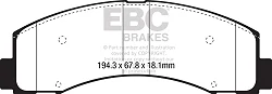 DPX3088 Klocki hamulcowe ULTIMAX2 EBC Brakes Ford F15