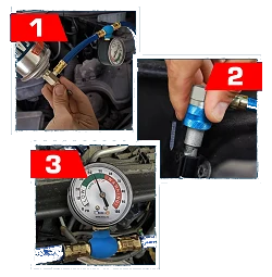 Preparat CarFix 5w1 do uzupełniania klimatyzacji R1234yf 235ml + przewód YF z manometrem