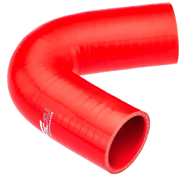 Kolanko silikonowe 135' 48mm Czerwony