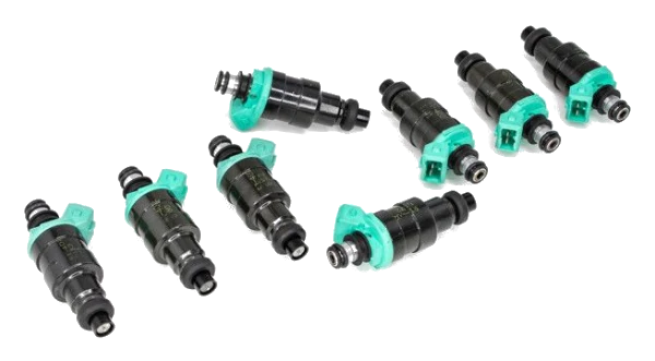 DeatschWerks zestaw 8 wtryskiwaczy paliwa 350cc/min, nisko ohmowe uniwersalne