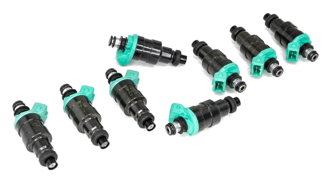 DeatschWerks zestaw 8 wtryskiwaczy paliwa 350cc/min, nisko ohmowe uniwersalne