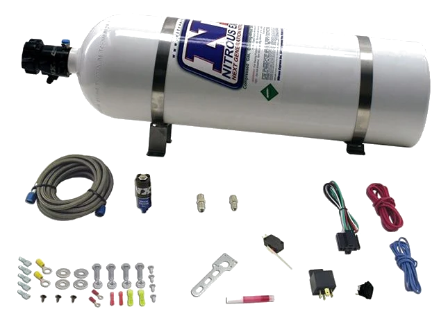 Zestaw suchy Nitrous Express NX 11110 do silników Diesla z butlą 15Lb (6.8 kg)