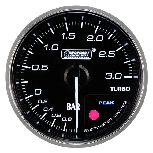 Wskaźnik Prosport Premium Boost 60mm bursztynowy