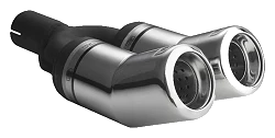 Uniwersalna końcówka tłumika okrągła 80mm długość 260mm średnica montażowa 50mm - N2-13-1/50