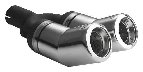 Uniwersalna końcówka tłumika okrągła 80mm długość 260mm średnica montażowa 50mm - N2-13-1/50
