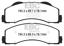 DPX3034 Klocki hamulcowe ULTIMAX2 EBC Brakes Ford F150 Raptor F15