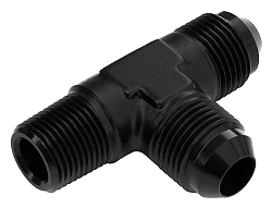 Adapter Trójnik Męski/Męski/Męski AN4 -AN4-1/8 NPT Czarny