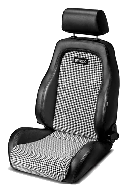 Fotel sportowy Sparco GT Czarno biały