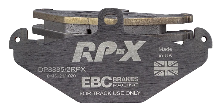 DP8885/2RPX Sportowe klocki hamulcowe RP-X Racing EBC Brakes Lotus 340R Elise Series 1 Elise Series 2 Elise Series 3 Europa Exige Series 1 Exige Series 2 Opel Speedster STRATHCARRON Tesla Ro