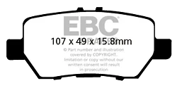 DP1736 Klocki hamulcowe ULTIMAX2 EBC Brakes Honda Legend KB1