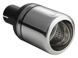 Uniwersalna końcówka tłumika okrągła 100mm długość 120mm średnica montażowa 50mm - N1-16-1/50