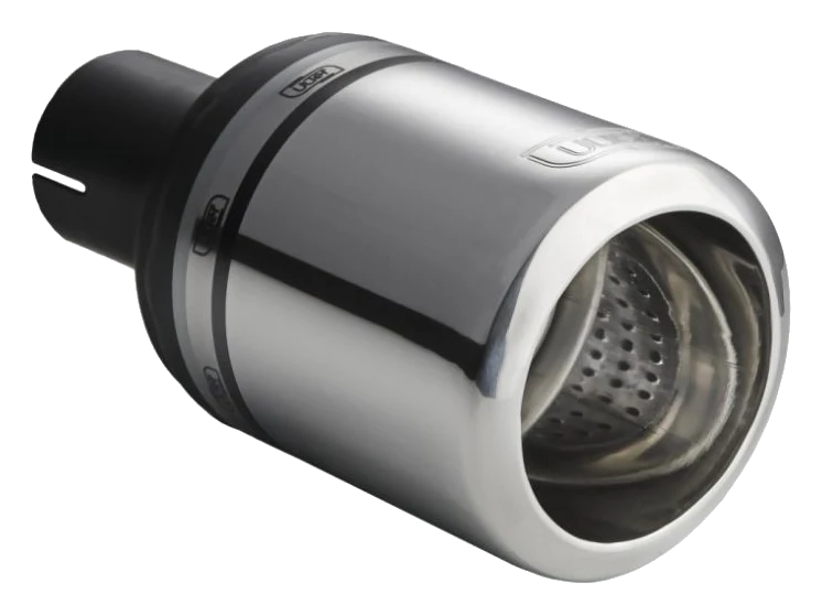 Uniwersalna końcówka tłumika okrągła 100mm długość 120mm średnica montażowa 50mm - N1-16-1/50