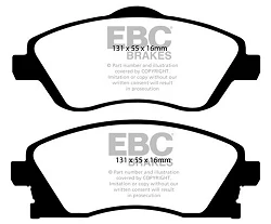 DP41476R Klocki hamulcowe YELLOWSTUFF EBC Brakes Opel Combo Tour Corsa C Meriva Tigra VAUXHALL Corsa C Meriva Tigra Holden Australia and New Zealand Barina C