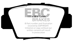 DP4873R Klocki hamulcowe YELLOWSTUFF EBC Brakes Honda NSX ACURA NSX