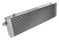 Chłodnica oleju FMIC.Pro 470x140x40 asymetryczne wloty srebrna