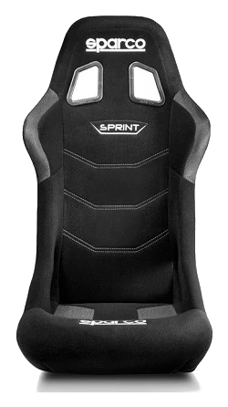 Fotel sportowy Sparco Sprint+ Tubular FIA 8855-1999 Czarny - BRR0003B0.N