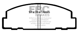 DP542 Klocki hamulcowe ULTIMAX2 EBC Brakes Daihatsu Domino
