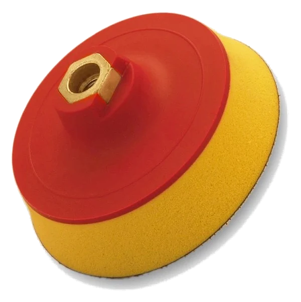 FLEXIPADS Talerz mocujący 125mm z rzepem, gwint M14, Soft-żółty