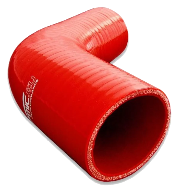 Silikonowe kolanko redukcyjne 67' 57/70mm Czerwony - 006757/70-R
