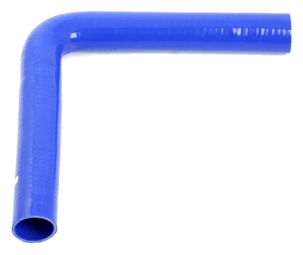 Wąż silikonowy niebieski 90 stopni długie ramię 2,25" (57mm)