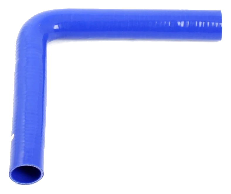 Wąż silikonowy niebieski 90 stopni długie ramię 2" (51mm)