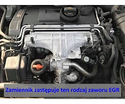 Zamiennik zaworu EGR VW Seat Skoda Audi z silnikami 1.9 TDI AXR BKC BKD AZV BRU + kolanko 90' 51 N - EGR_04/ZUK-N