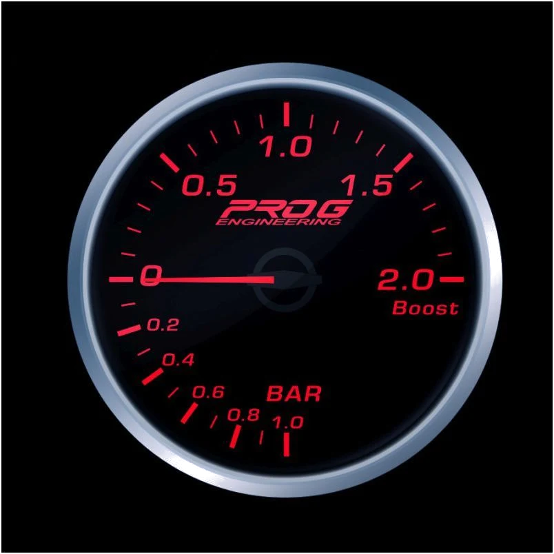 Wskaźnik Pro G Race Series RS, doładowania Boost 2 Bar RED 52mm