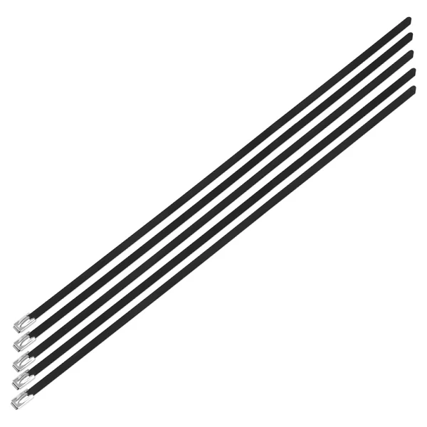 Nuke Performance opaski zaciskowe ze stali nierdzewnej 7.9 mm x 500 mm 5 szt. czarne